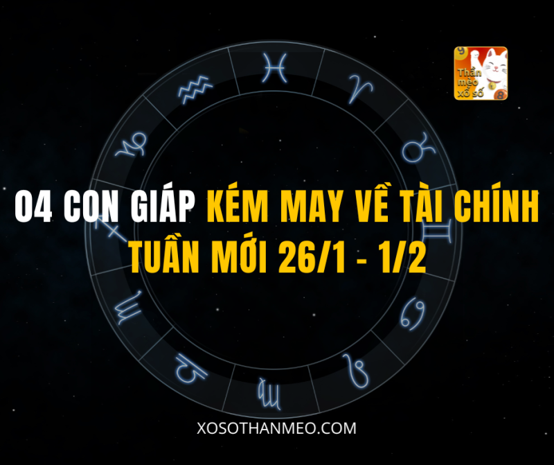 04 CON GIÁP KÉM MAY VỀ TÀI CHÍNH TUẦN MỚI 26/1 – 1/2