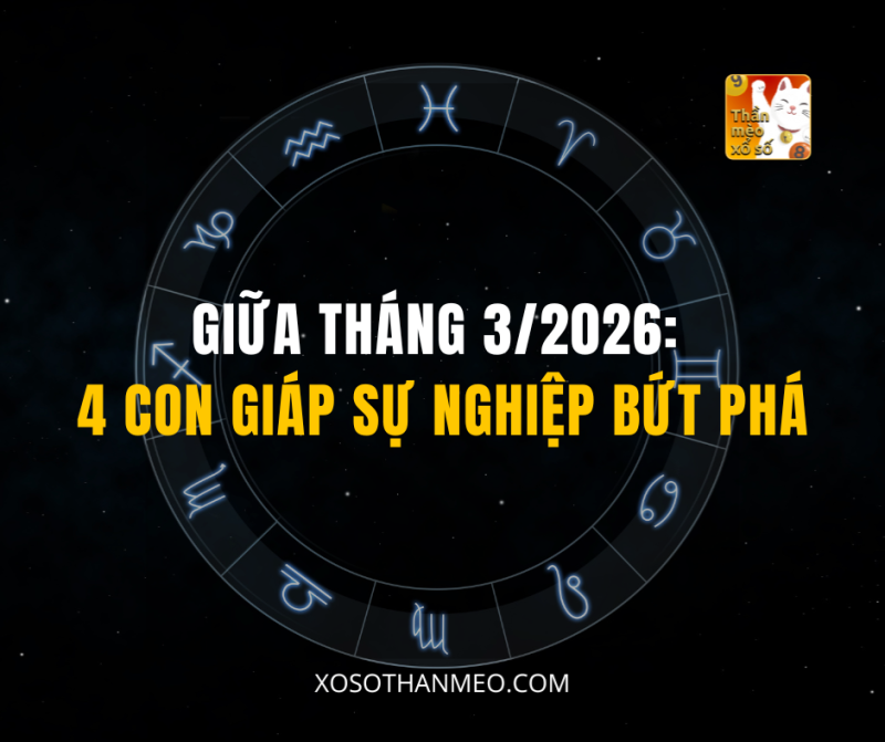 GIỮA THÁNG 3/2026: 4 CON GIÁP SỰ NGHIỆP BỨT PHÁ