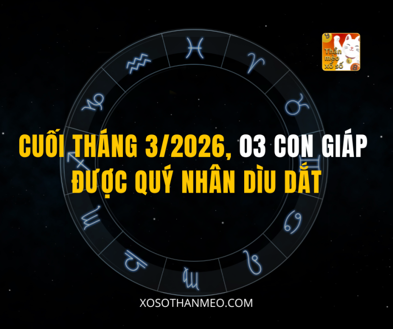 CUỐI THÁNG 3/2026, 03 CON GIÁP ĐƯỢC QUÝ NHÂN DÌU DẮT