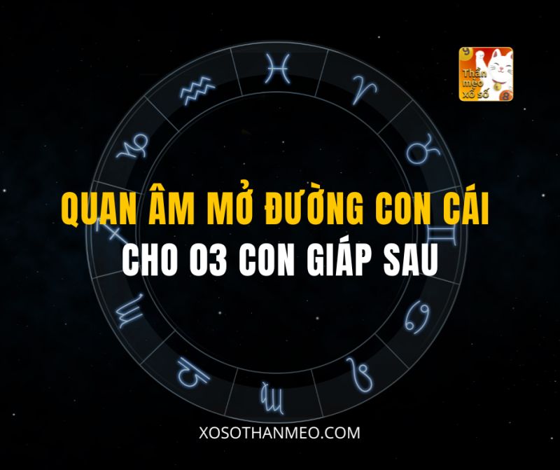 QUAN ÂM MỞ ĐƯỜNG CON CÁI CHO 03 CON GIÁP SAU