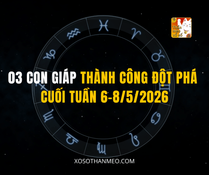 03 CON GIÁP THÀNH CÔNG ĐỘT PHÁ CUỐI TUẦN 6-8/5/2026