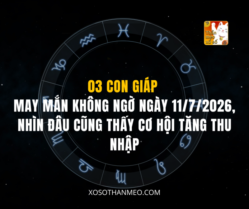 03 CON GIÁP MAY MẮN KHÔNG NGỜ NGÀY 11/7/2026, NHÌN ĐÂU CŨNG THẤY CƠ HỘI TĂNG THU NHẬP