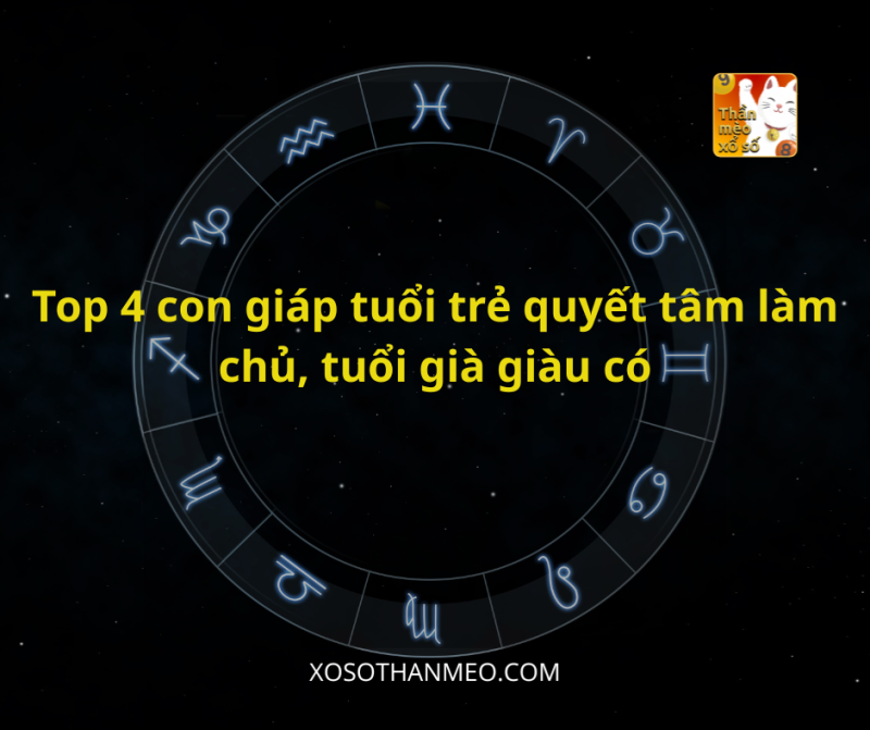 Top 4 con giáp tuổi trẻ quyết tâm làm chủ, tuổi già giàu có