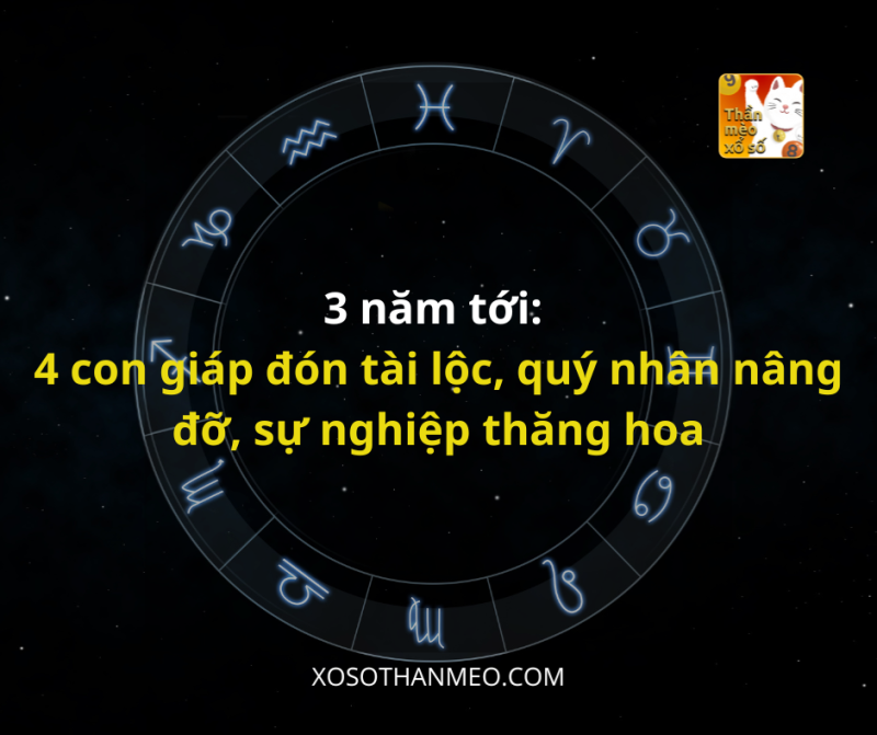 3 năm tới: 4 con giáp đón tài lộc, quý nhân nâng đỡ, sự nghiệp thăng hoa
